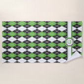 Retro Argyle Beach Towel Strandlaken (Voorkant)