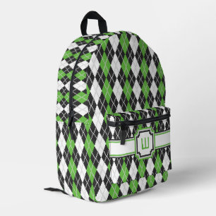 Retro Argyle Bedrukte Rugzak