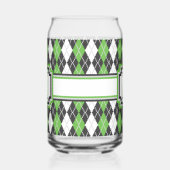 Retro Argyle Blikvorm Glas (Links)