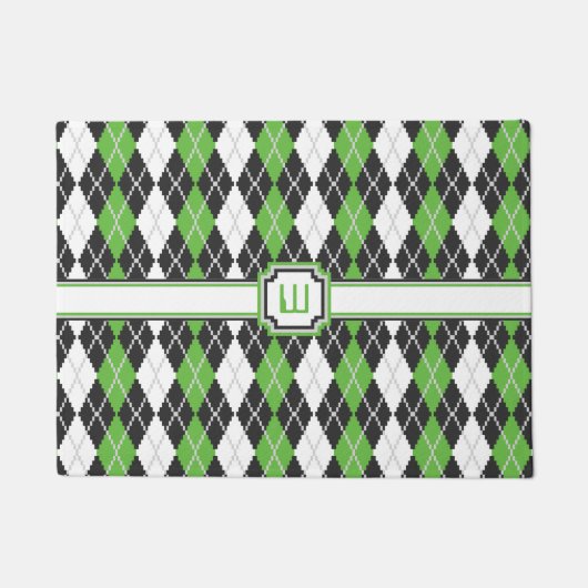 Retro Argyle Doormat Deurmat (Voorkant)