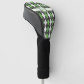 Retro Argyle Driver Hoesje Golfheadcover (Schuin)