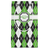 Retro Argyle Gift Bag Klein Cadeauzakje (Voorkant)