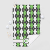 Retro Argyle Golf Towel Golfhanddoek (Insitu)