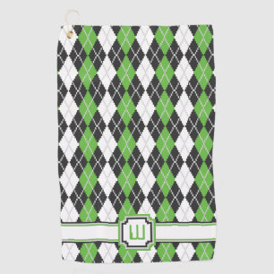 Retro Argyle Golf Towel Golfhanddoek
