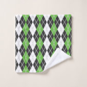 Retro Argyle handdoekset Bad Handdoek (Wasdoekje)
