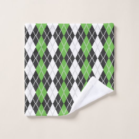 Retro Argyle handdoekset Bad Handdoek (Wasdoekje)