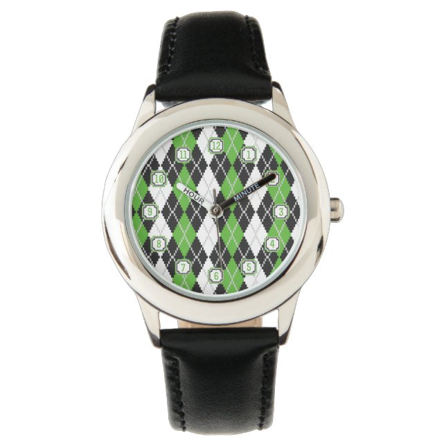Retro Argyle horloge (Voorkant)