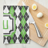 Retro Argyle keukenhanddoek (Quarter Fold)