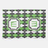 Retro Argyle keukenhanddoek (Horizontaal)