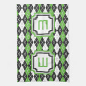 Retro Argyle keukenhanddoek (Verticaal)
