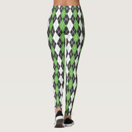 Retro Argyle-Leggings Leggings (Achterkant)