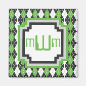 Retro Argyle Magneet (Voorkant)