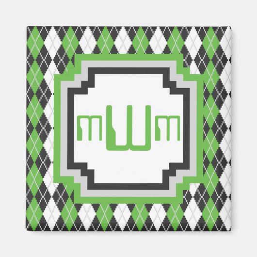 Retro Argyle Magneet (Voorkant)