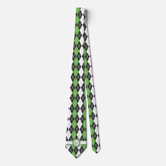 Retro Argyle Men's Neck Tie Stropdas (Voorkant)