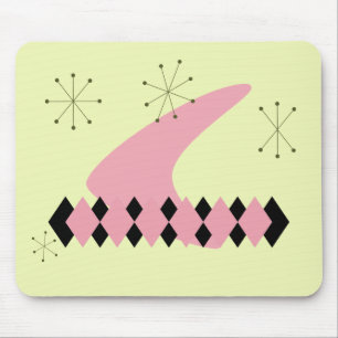 Retro Argyle Mid Century Modern Mousepad Muismat