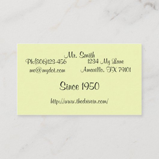 Retro Argyle Mid Century Modern Visitekaartje (Achterkant)