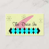 Retro Argyle Mid Century Modern Visitekaartje (Voorkant)