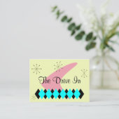 Retro Argyle Mid Century Modern Visitekaartje-Chub Visitekaartje (Staand voorkant)