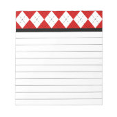 Retro Argyle Notitieblok (Voorkant)