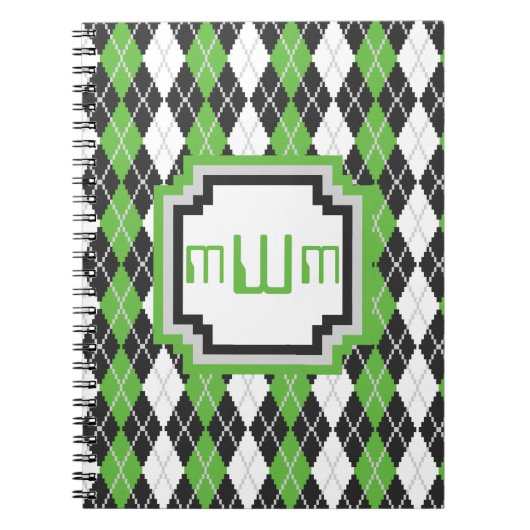 Retro Argyle Notitieboek (Voorkant)