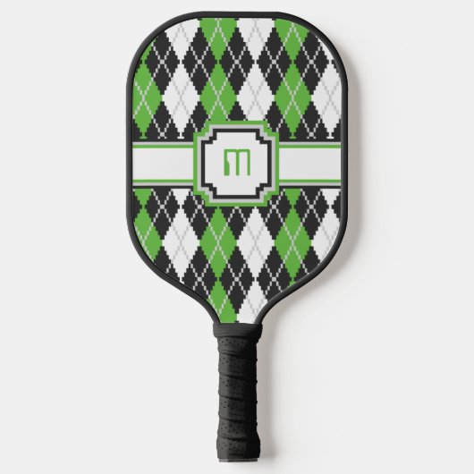Retro Argyle Pickleball Paddle (Voorkant)