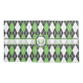 Retro Argyle Pillow Hoesje Kussensloop (Achterkant)