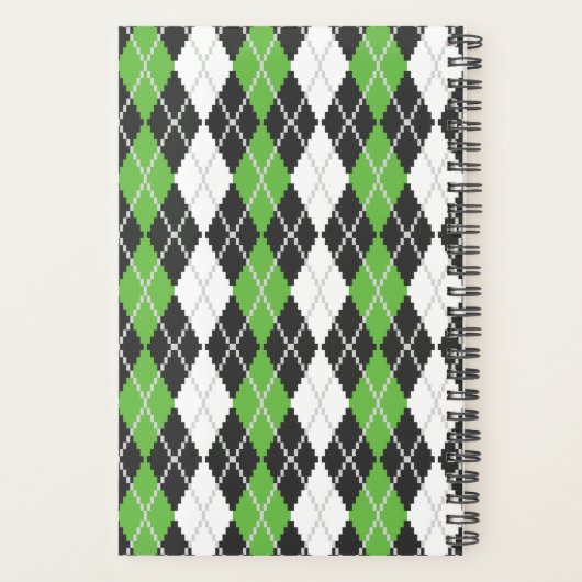 Retro Argyle Planner (Achterkant)