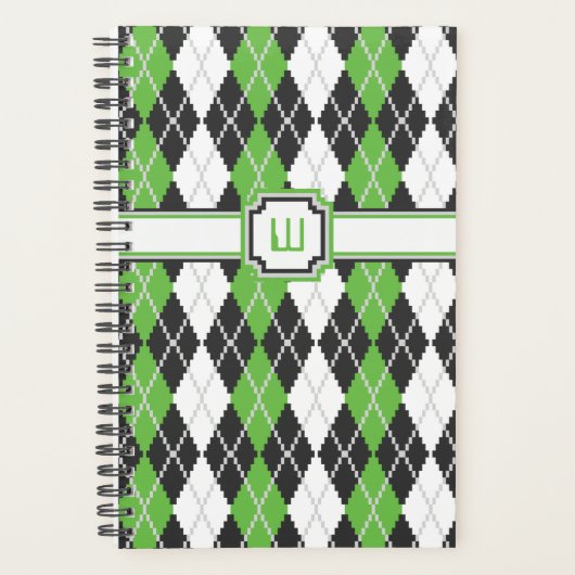 Retro Argyle Planner (Voorkant)