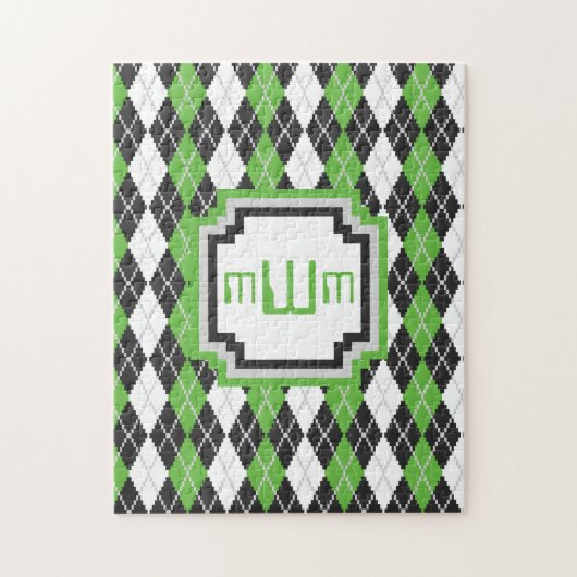Retro Argyle-puzzel Legpuzzel (Verticaal)