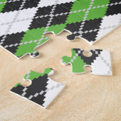 Retro Argyle Puzzle Legpuzzel (Zijkant)