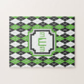 Retro Argyle Puzzle Legpuzzel (Horizontaal)