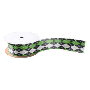 Retro Argyle Ribbon Satijnen Lint