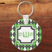 Retro Argyle Sleutelhanger (Voorkant)