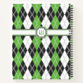 Retro Argyle Spiraal Notebook Notitieboek (Achterkant)