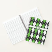 Retro Argyle Spiraal Notebook Notitieboek (Binnen)