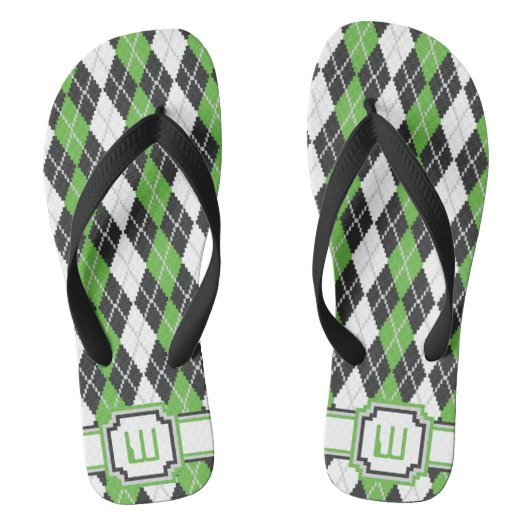 Retro Argyle-Teenslippers Teenslippers (Voetbed)
