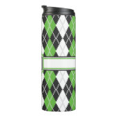 Retro Argyle Thermal Tumbler Thermosbeker (Geroteerd rechts)