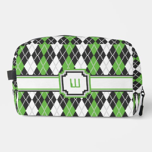 Retro Argyle Toilettasje (Voorkant)
