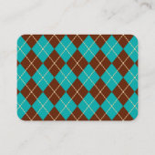 Retro Argyle Visitekaartje (Voorkant)