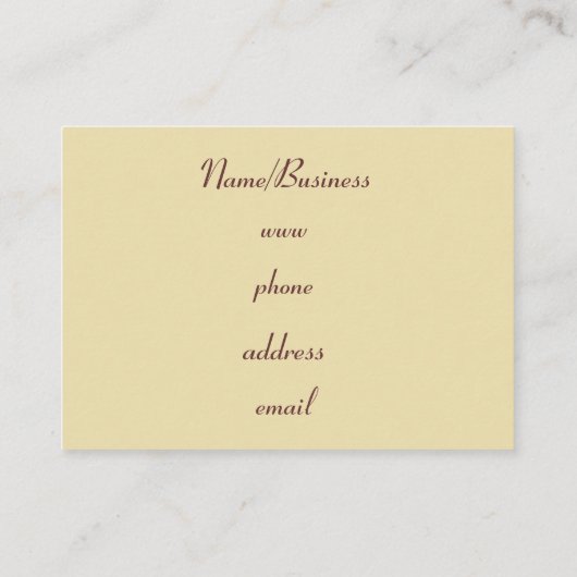 Retro Argyle Visitekaartje (Achterkant)