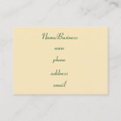 Retro Argyle Visitekaartje (Achterkant)