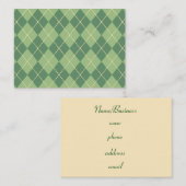 Retro Argyle Visitekaartje (Voorkant / Achterkant)