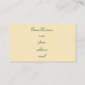 Retro Argyle Visitekaartje (Achterkant)