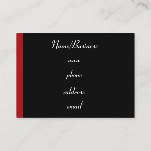 Retro Argyle Visitekaartje (Achterkant)