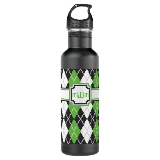Retro Argyle Water Fles (Voorkant)
