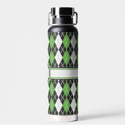 Retro Argyle Waterfles (Achterkant)