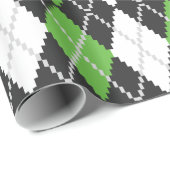 Retro Argyle Wrapping Paper Cadeaupapier (Rol Hoek)