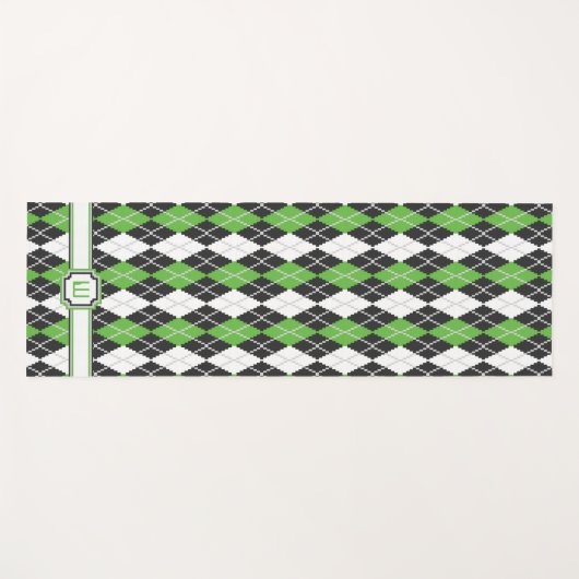 Retro Argyle Yoga Mat (Voorkant (horizontaal))
