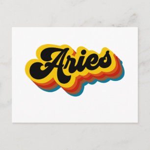 Retro Aries Briefkaart