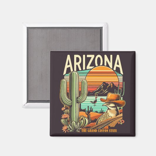 Retro Arizona Magneet (Voorkant / Achterkant)